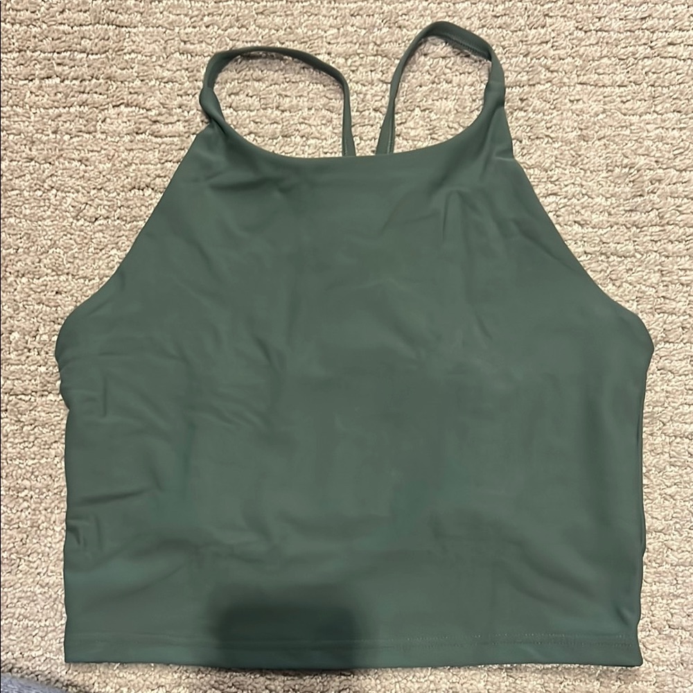 Old Navy Active Green Halter Crop Top